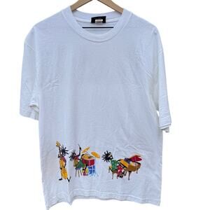 Barbados Jazz Festival Vintage 2001 white t-shirt Play I some Jazz Size Medium